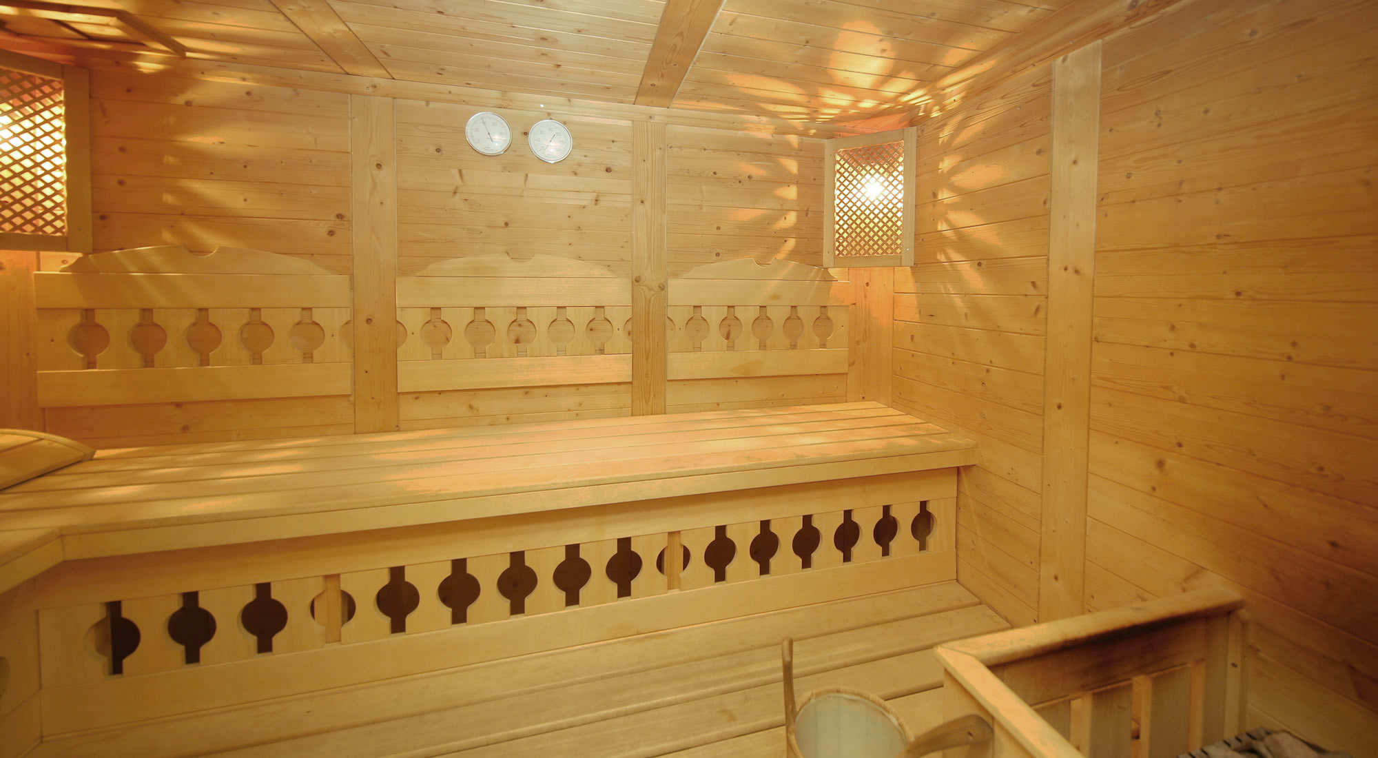 Sauna im Wellnessbereich am Walcherhof in Ramsau am Dachstein